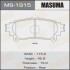 Колодки гальмівні задн Lexus RX 350 (08-15)/ Toyota Highlander (13-) (MS-1915) MASUMA