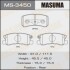 Колодка тормозная задняя Mitsubishi ASX (10-15), Grandis (04-10), Lancer (08-12), Outlander (07-12), Pajero (-06;06-) (MS3450) MASUMA