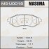 Колодки тормозные передн CHEVROLET AVEO (T300) (MSU0018) MASUMA