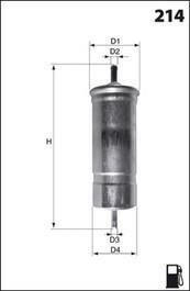 Фільтр палива (аналогWF8168/KL66) MECAFILTER ELE6000