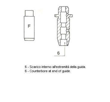 Направляющая клапана EX NISSAN CD17/CD20 48X7X11.03 Metelli 01-2583