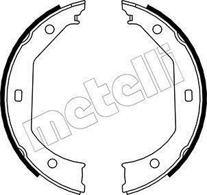 Комплект гальмівних колодок (барабанних) Metelli 53-0017 (фото 1)
