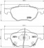 Колодки гальмівні дискові MDB2599