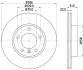 Диск гальмівний MDC624C