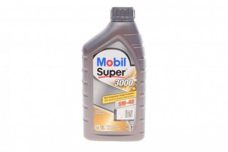 Олива моторна Super 3000 X1 5W-40, 1л. MOBIL 152567