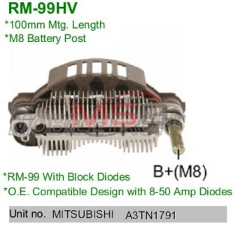 Диодный мост генератора MOBILETRON RM99HV