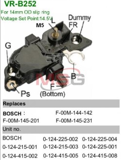 Регулятор напруги генератора MOBILETRON VRB252 (фото 1)