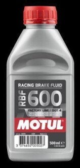 Жидкость тормозная синтетическая &quot;RBF 600 Factory Line&quot;, 0.5 л MOTUL 100948 (фото 1)