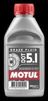 Жидкость тормозная синтетическая DOT 5.1 0.5л MOTUL 100950 (фото 1)