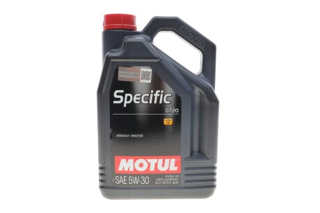 Олива моторна Specific 0720 5W-30, 5л. MOTUL 102209