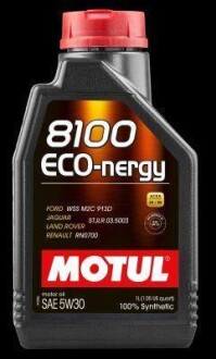 Масло моторное синтетическое "8100 ECO-NERGY 5W-30", 1л MOTUL 102782 (фото 1)