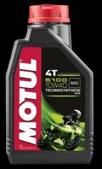 Олива для 4-х тактних двигунів Technosynthese естерова "5100 4T 10W40", 1л. MOTUL 104066