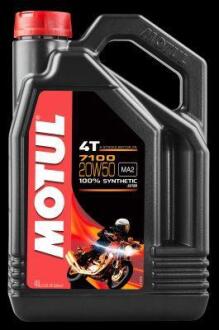 Олива моторна 7100 4T 20W-50, 4л. MOTUL 104104 (фото 1)