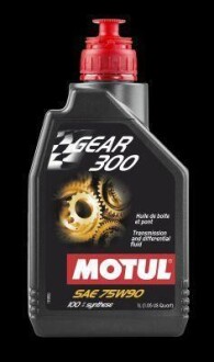 Олива трансмісійна синтетична "Gear 300 75W90", 1л (100118=) MOTUL 105777 (фото 1)