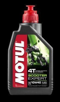 Масло для 4-х тактных двигателей Technosynthese &quot;4T Scooter Expert 10W40 MB&quot;, 1л MOTUL 105935 (фото 1)