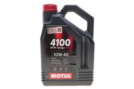 Олива моторна 4100 SYN-nergy SPEC 10W-40 4L MOTUL 387707