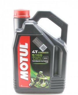 Олива 4T 5100 15W50 4 L MOTUL 836741 (фото 1)
