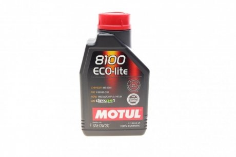 Олива моторна 8100 Eco-Lite 0W-20, 1л. MOTUL 841111