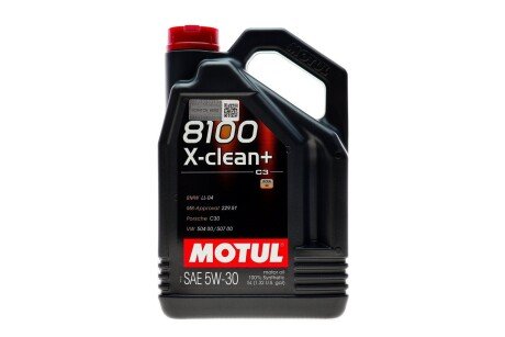 Олива моторна 8100 X-Clean+ 5W-30, 5л. MOTUL 854751