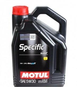 Олива моторна Specific DEXOS2™ 5W-30, 5л. MOTUL 860051