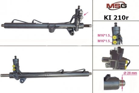 Рульова рейка з ГУР Kia Sorento MSG KI210R