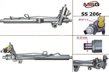Фото 1 - рульова рейка з ГУР Daewoo Rexton, Ssangyong Rexton MSG SS206R Рульова рейка з ГУР Daewoo Rexton, Ssangyong Rexton MSG SS206R (фото 1)