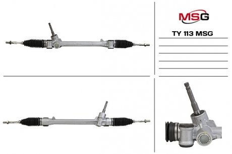 Рульова рейка без ГУР Toyota Vios/Yaris, Toyota Yaris/Vitz MSG TY113