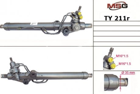 Рульова рейка з ГУР Lexus Lx, Toyota Land, Toyota Prado MSG TY211R (фото 1)