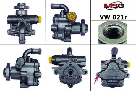 Насос ГУР восстановленный VW Multivan 2003-,VW Touareg 2003-,VW Transporter 2003- MSG VW021R