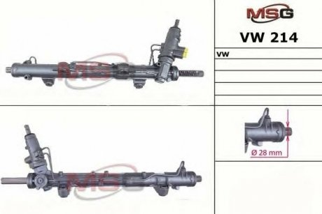 Рульова рейка з ГУР Vw Multivan, Vw Transporter MSG VW214