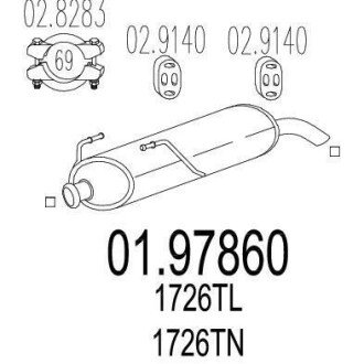 Глушник MTS 01.97860