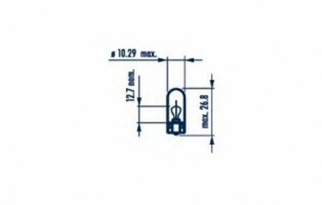 W2,2W 12V 2,2W W1,2X9,5d |WEDGEBASE LAMPS| 10шт NARVA 17059