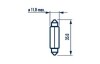 C5W 24V 5W SV8,5 11X35  |FESTOON LAMPS|  10шт 17136