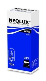 ЛАМПА N504 W5W 24V W2,1x9,5d UNV1 NEOLX NEOLUX N507