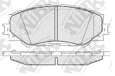 Фото 1 - колодки дискового тормоза NiBK PN1524 Колодки дискового тормоза NiBK PN1524 (фото 1)