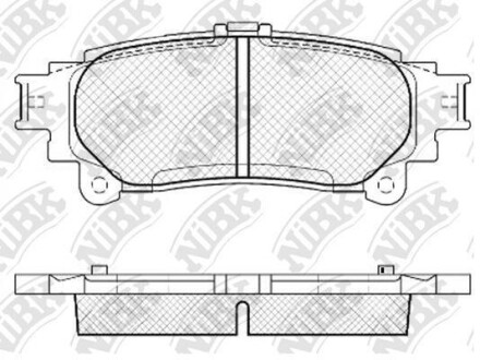 Колодки задние Lexus RX350 NiBK PN1846