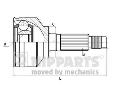 ШРУС NIPPARTS J2821008 (фото 1)