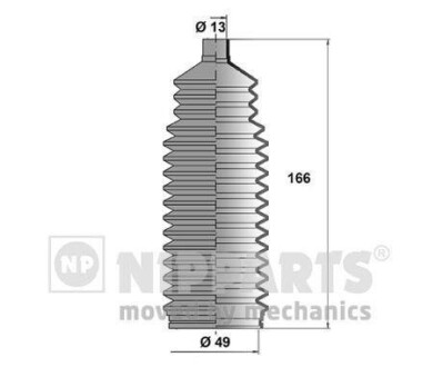 Пильовик рульового керування NIPPARTS J2840900