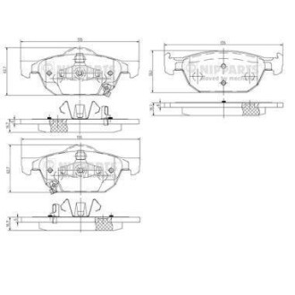 Колодки дискового тормоза NIPPARTS N3604067