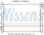 NISSENS SUBARU Радіатор системи охолодження двигуна IMPREZA 2.5 STi AWD 08-, WRX 2.5 STi AWD 10- 606842