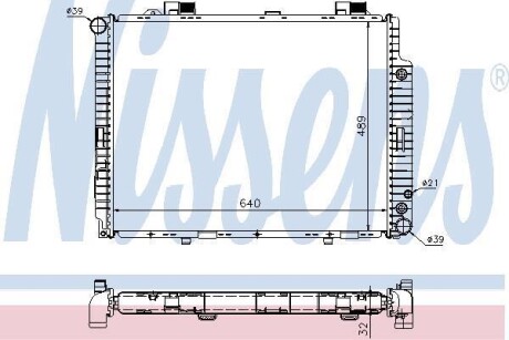 Радіатор охолодження MERCEDES NISSENS 62608A