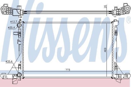 Радиатор охолодження NISSENS 630732