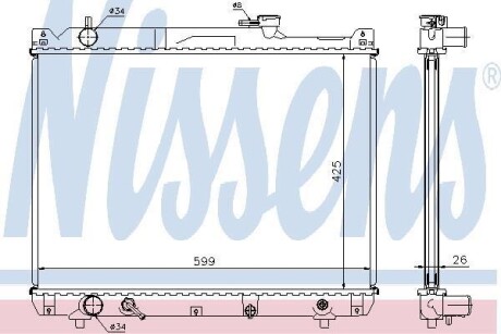 Радiатор NISSENS 64194A