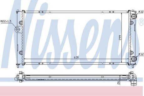 Радіатор охолоджування NISSENS 652681