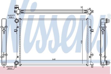 Радіатор охолоджування NISSENS 65307