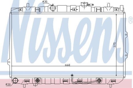 Радіатор охолодження KIA NISSENS 66649