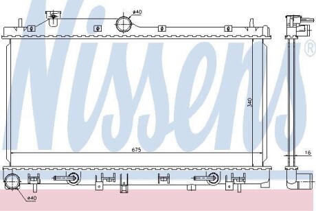 Радиатор системы охлаждения NISSENS 67720