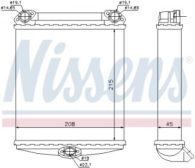 Радіатор пічки NISSENS 72001