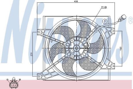 Вентилятор радіатора NISSENS 85085