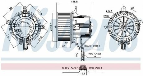 Вентилятор салону NISSENS 87760